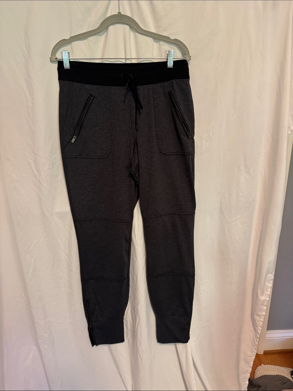 Women’s Charcoal Athleta Jogger Pants - Drawstring Waist